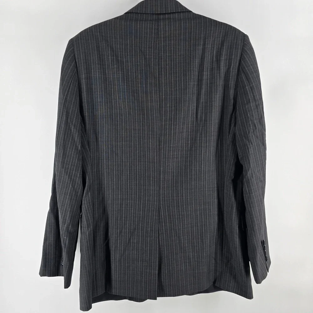 Brooks Brothers Blazer Mens 42R Grey Pinstripe 1818 Fitzgerald Sport Coat